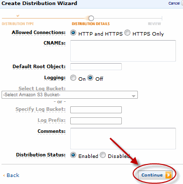 cloudfront config 3 How To Dramatically Speed Up Your Wordpress Website or Blog